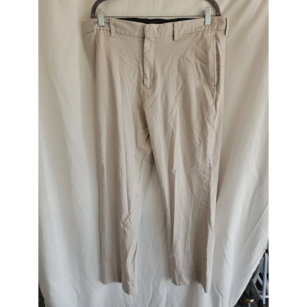 Banana Republic Aiden Fit Pants Mens 35 X 30 Khaki Straight Fit Chino